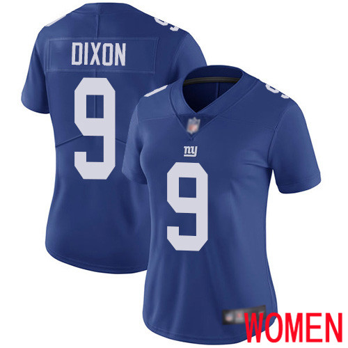 Women New York Giants #9 Riley Dixon Royal Blue Team Color Vapor Untouchable Limited Player Football NFL Jersey->women nfl jersey->Women Jersey